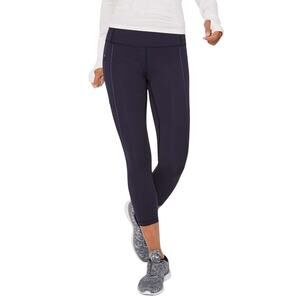 Lululemon Women's Extra Mile Crop Reflective 23" Black Leggings Size 4